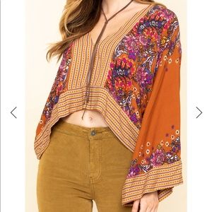NWT Free People Floral Top